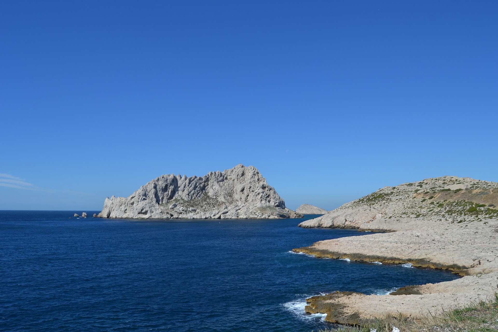 layers of blue.